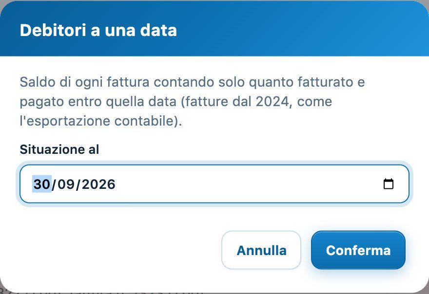 Debitori a una data